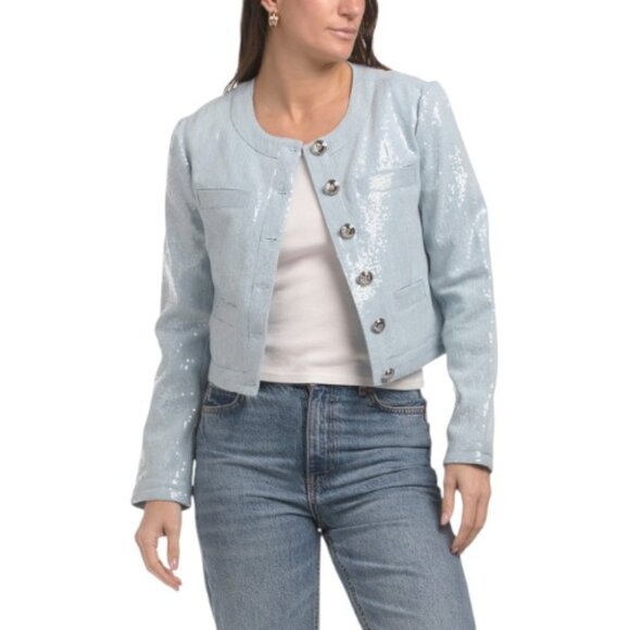 DEREK LAM 10 CROSBY Penny Sequin Jacket